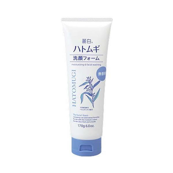 Kumano Yushi Reihaku Hatomugi Facial Cleansing Foam Unscented, 170g