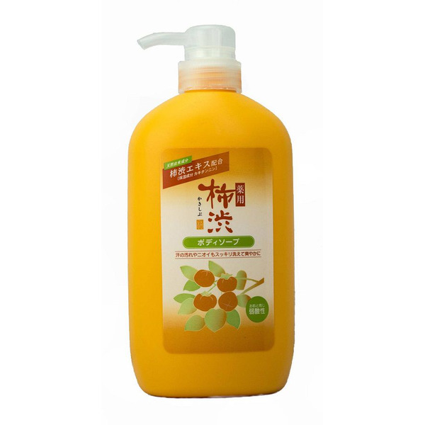 Kumano Yushi Bulk Buy Good Value Medicinal Kakishibu Body Soap, 600ml