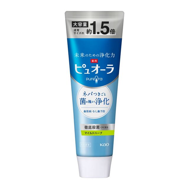 Kao Pyuora Toothpaste Mild Herb Large Capacity, 170g