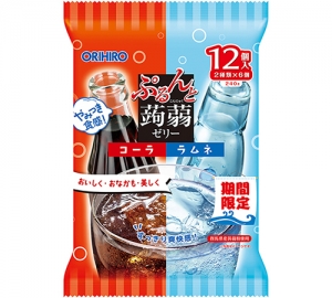 Orihiro Purunto Konjac Jelly Pouch Cola + Ramune