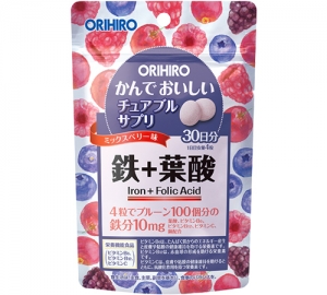 Orihiro Tasty Chewable Supplement Iron