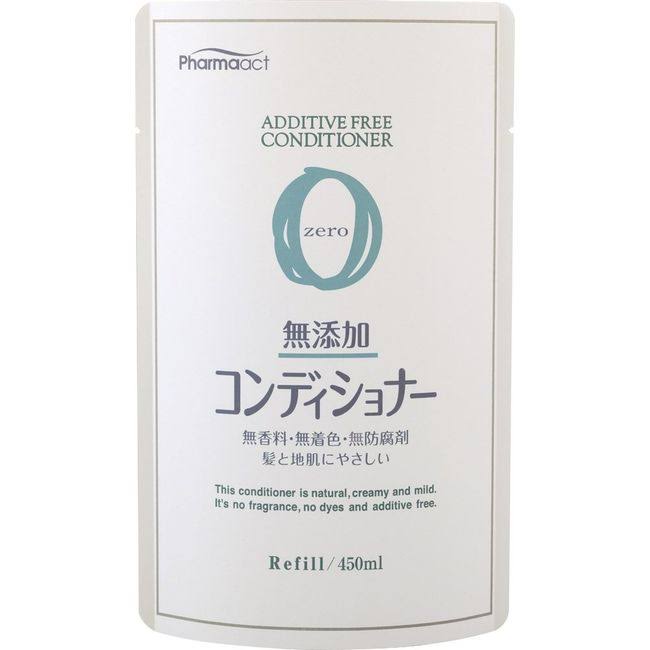 Kumano Yushi Pharma Act Additive-Free Conditioner, Refill, 450ml