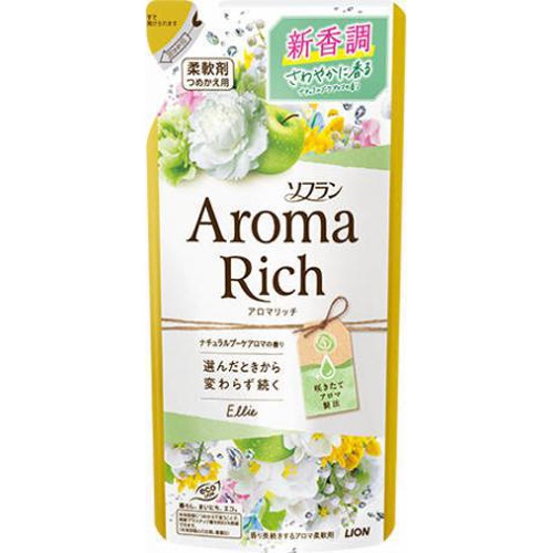 Lion Soflan Aroma Rich Softener Ellie Refill, 400ml