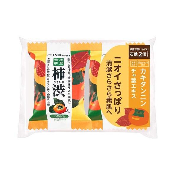 Pelican Soap Family Soap Kakishibu, 80g*2