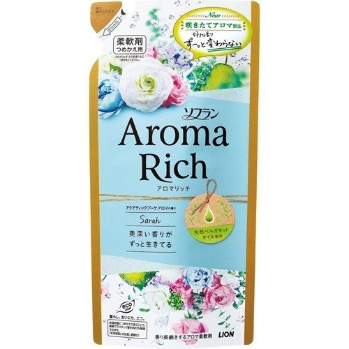 Lion Soflan Aroma Rich Softener Sarah Refill, 400ml