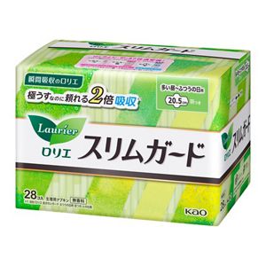 Kao Laurier Slim Guard Heavy Day to Normal Day Use with Wings 28pcs