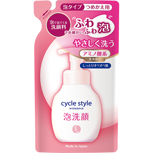 Daiichi Sekken Cycle Style Foam Cleansing Foam, Refill, 220ml